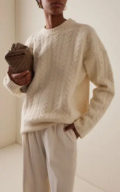 Róhe Cable-Knit Wool Sweater | Thumbnail 3