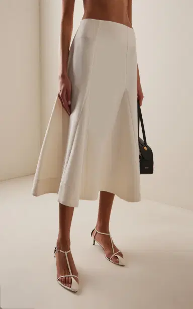 RÓHE Sculptural Cotton Midi Skirt | Thumbnail 3 RÓHE Sculptural Cotton Midi Skirt | Thumbnail 3