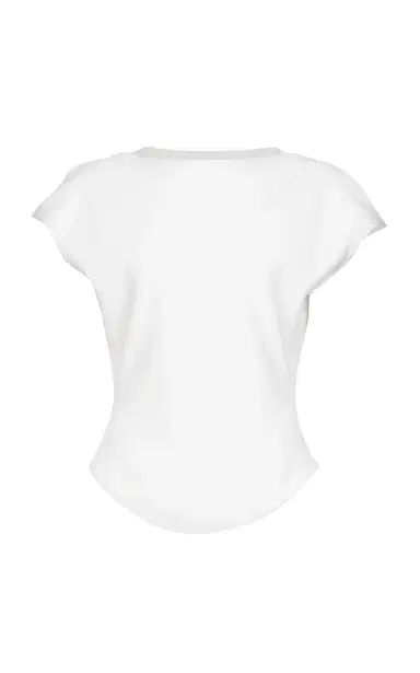 ALAÏA Tailored Cotton-Blend T-Shirt | Thumbnail 1 ALAÏA Tailored Cotton-Blend T-Shirt | Thumbnail 1