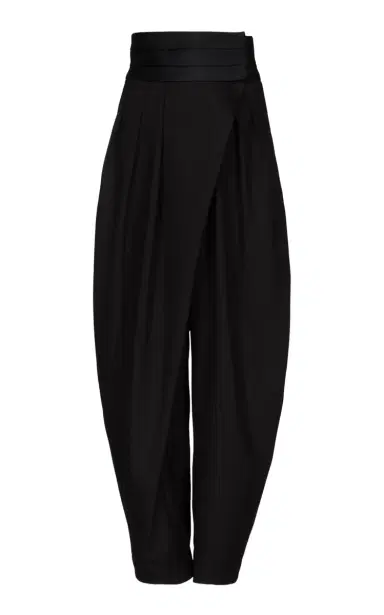 ALAÏA Tuxedo Round Wool Pants | Thumbnail 2 ALAÏA Tuxedo Round Wool Pants | Thumbnail 2