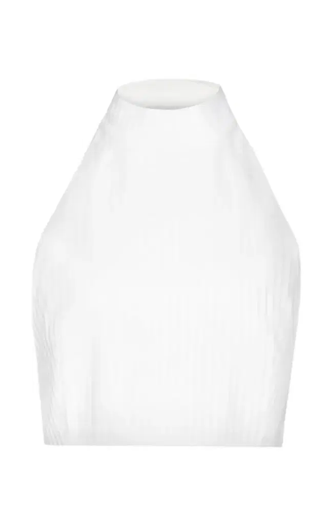 ALAÏA Cotton Tuxedo Bib