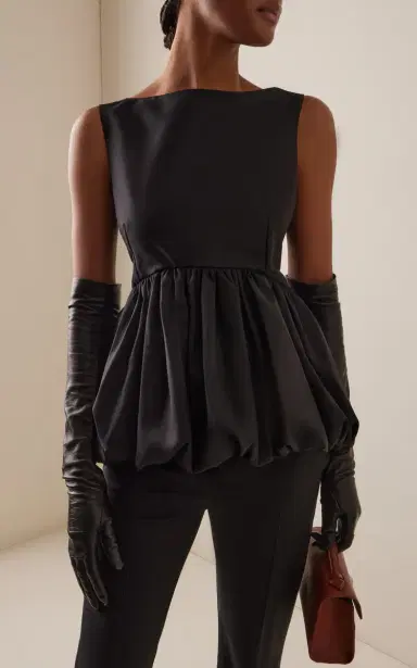 RÓHE Voluminous Wool Peplum Top | Thumbnail 2 RÓHE Voluminous Wool Peplum Top | Thumbnail 2