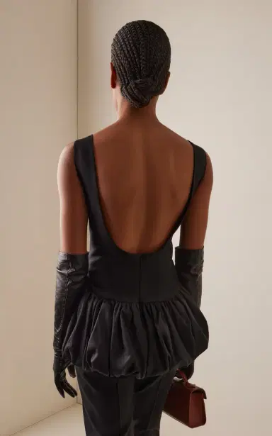 RÓHE Voluminous Wool Peplum Top | Thumbnail 4 RÓHE Voluminous Wool Peplum Top | Thumbnail 4