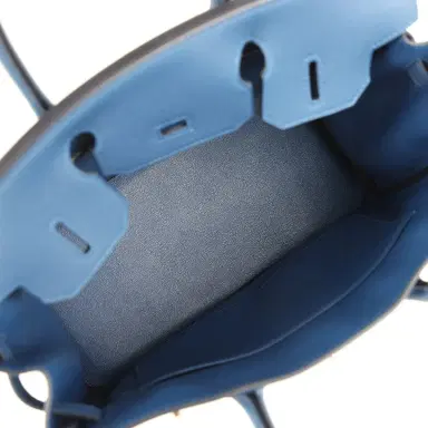 HERMÈS Hermes Birkin 30 Bleu Tie Togo Permabrass Hardware | Thumbnail 8 HERMÈS Hermes Birkin 30 Bleu Tie Togo Permabrass Hardware | Thumbnail 8
