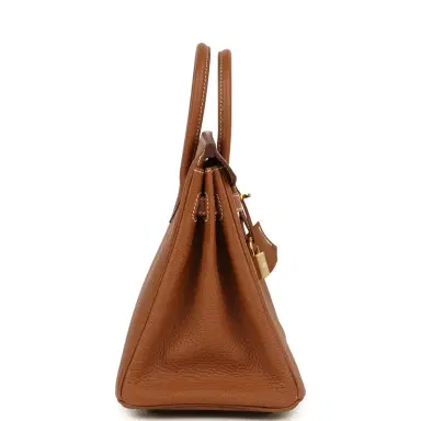 HERMÈS Pre-owned Hermes Birkin 25 Gold Togo Gold Hardware | Thumbnail 3 HERMÈS Pre-owned Hermes Birkin 25 Gold Togo Gold Hardware | Thumbnail 3