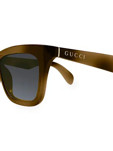 Gucci Men's 53MM Rectangular Sunglasses - Havana | Thumbnail 3 Gucci Men's 53MM Rectangular Sunglasses - Havana | Thumbnail 3