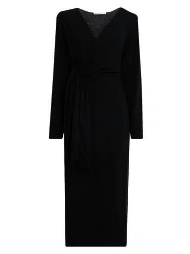 Simkhai Women's Skyla Cashmere-Blend Wrap Dress - Black - Size XS | Thumbnail 1