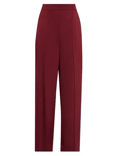 SIMKHAI Women's Kyra Satin Wide-Leg Pants - Oxblood | Thumbnail 1