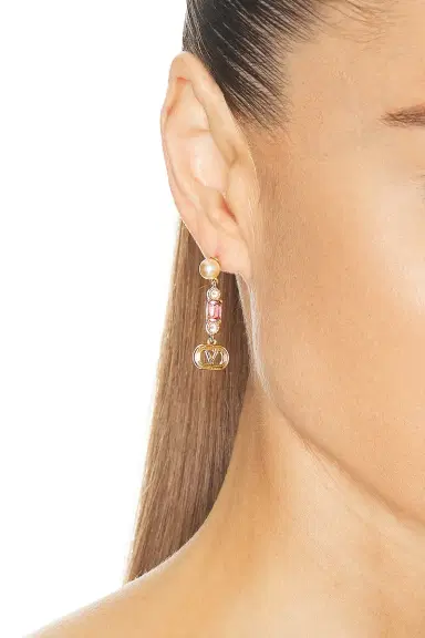 Valentino Garavani Ovalette Perla Earrings | Thumbnail 2