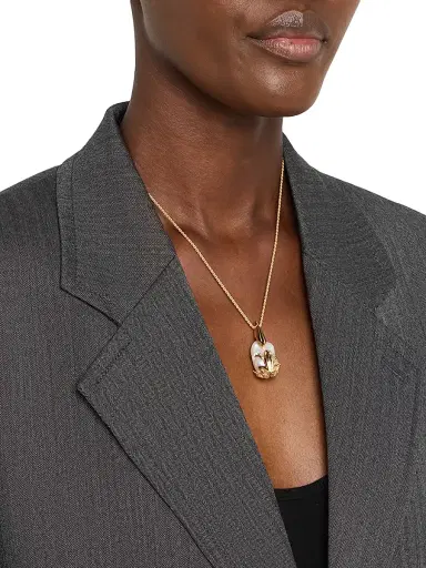 Bottega Veneta Women's Rana 18K-Gold-Plated & Cultured Freshwater Pearl Pendant Necklace - Gold | Thumbnail 2
