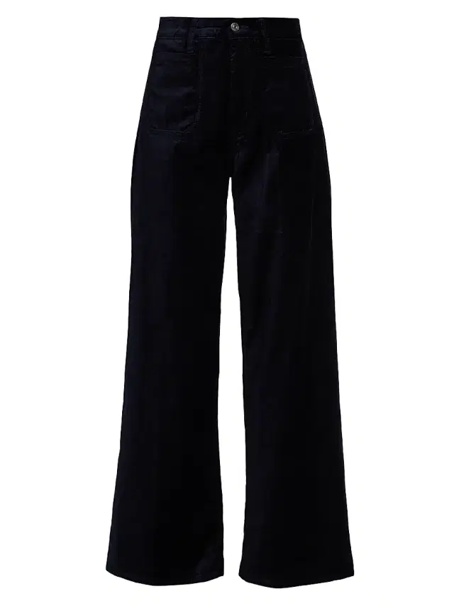 FRAME Women's Le Slim Modernist Palazzo Jeans - Navy Velvet