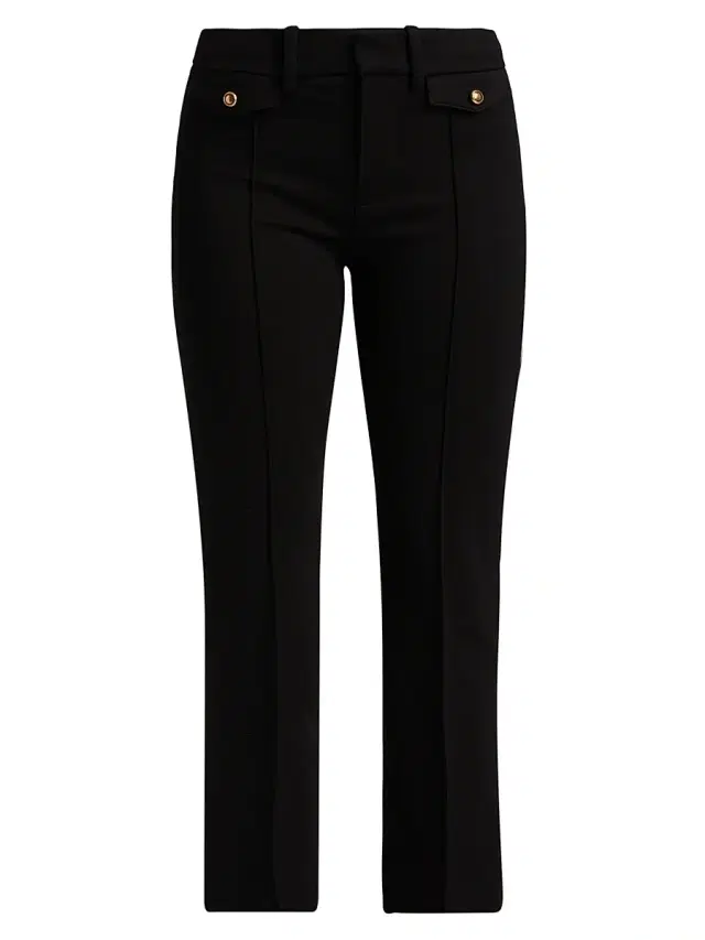 FRAME Women's The Reboot Crop Trousers - Black