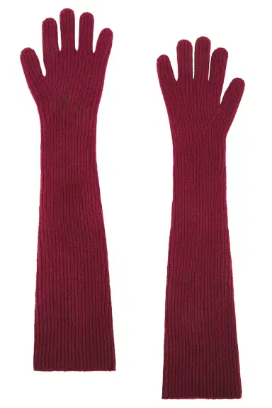 Comme Si Cashmere Long Gloves | Thumbnail 2