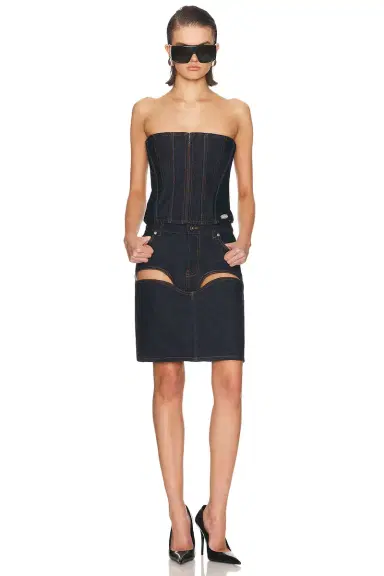 Jean Paul Gaultier Denim Corset Top | Thumbnail 4 Jean Paul Gaultier Denim Corset Top | Thumbnail 4