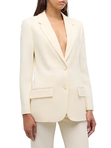 Joseph Women's Jackie Cady Tailored Jacket - Ivory - Size 12 | Thumbnail 3