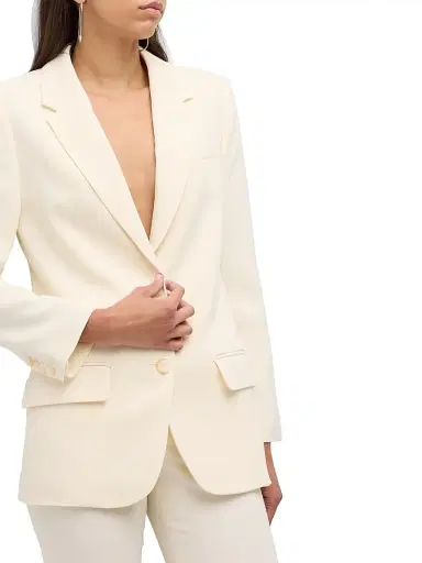 Joseph Women's Jackie Cady Tailored Jacket - Ivory - Size 12 | Thumbnail 4