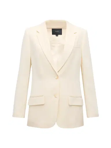 Joseph Women's Jackie Cady Tailored Jacket - Ivory - Size 12 | Thumbnail 1
