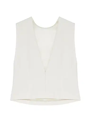 Armarium Women's Milli Round Neck Sleeveless Top - White - Size 10 | Thumbnail 2