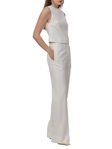 Armarium Women's Milli Round Neck Sleeveless Top - White - Size 10 | Thumbnail 3