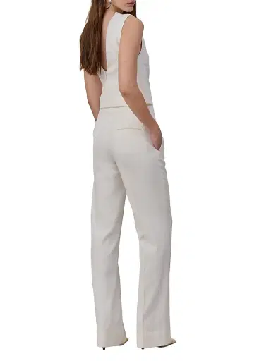 Armarium Women's Milli Round Neck Sleeveless Top - White - Size 10 | Thumbnail 4