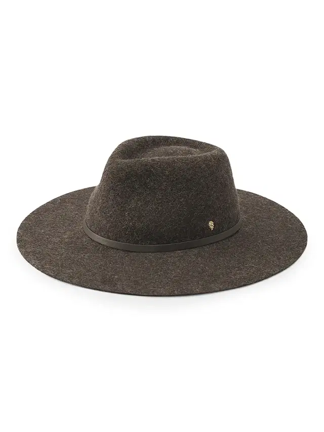 Women's Claude Felted Merino Wool Fedora - Chocolate