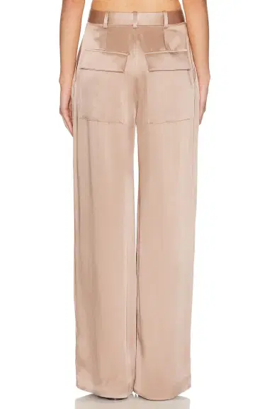 Lapointe Satin Relaxed Pleat Pant | Thumbnail 4 Lapointe Satin Relaxed Pleat Pant | Thumbnail 4