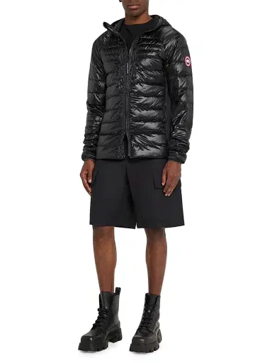 Canada Goose Men's HyBridge Lite Down Hooded Jacket - Black | Thumbnail 2 Canada Goose Men's HyBridge Lite Down Hooded Jacket - Black | Thumbnail 2