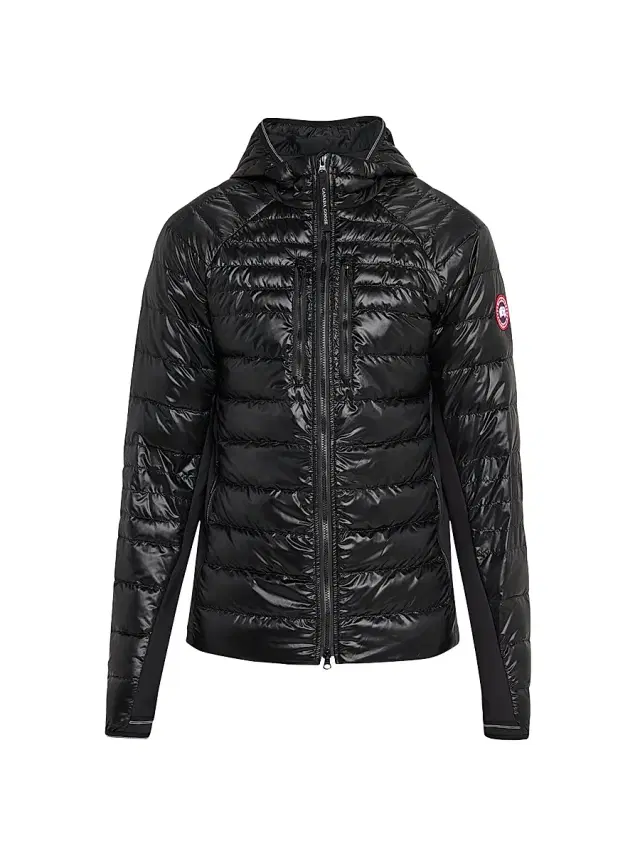 Men's HyBridge Lite Down Hooded Jacket - Black