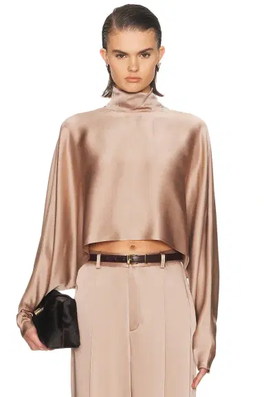 Lapointe Satin Caftan Top | Thumbnail 1 Lapointe Satin Caftan Top | Thumbnail 1
