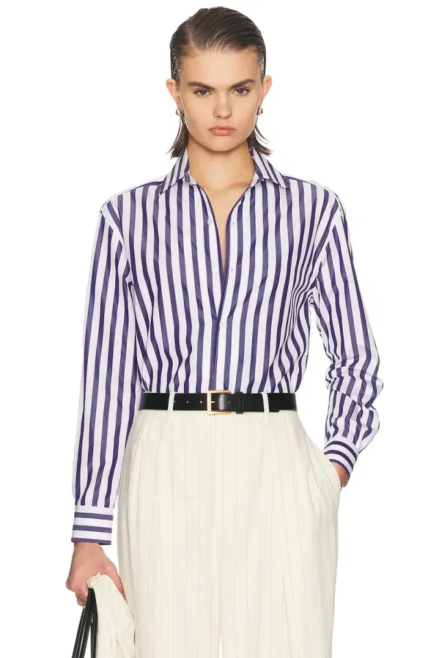 Ralph Lauren Collection Capri Button Up Top