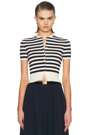 Ralph Lauren Collection Short Sleeve Cardigan | Thumbnail 1 Ralph Lauren Collection Short Sleeve Cardigan | Thumbnail 1