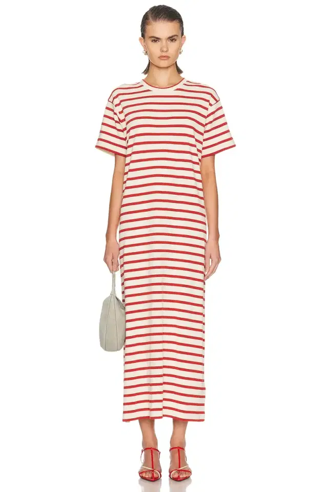Jil Sander Short Sleeve Maxi Dress