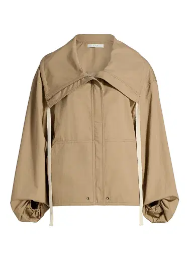 Co Women's Drawstring Cotton-Blend Jacket - Camel - Size XL | Thumbnail 1 Co Women's Drawstring Cotton-Blend Jacket - Camel - Size XL | Thumbnail 1