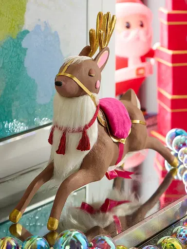 Glitterville Papa Noel's Reindeer Tabletop Decor | Thumbnail 1 Glitterville Papa Noel's Reindeer Tabletop Decor | Thumbnail 1