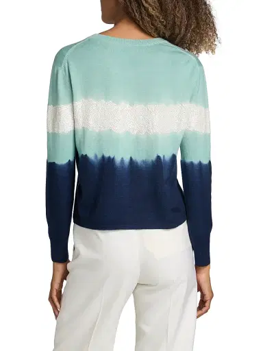 PRABAL GURUNG Women's Sequined Striped Wool-Blend Sweater | Thumbnail 5