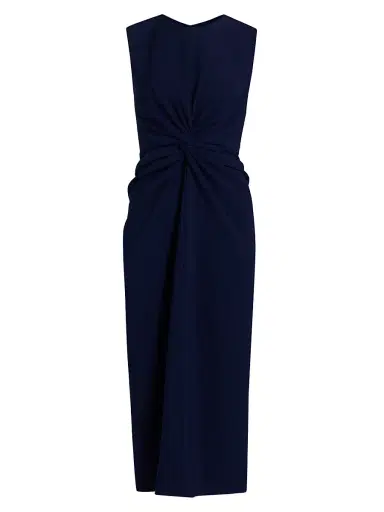 PRABAL GURUNG Women's Stretch Crepe Sheath Dress - Midnight - Size 4 | Thumbnail 1