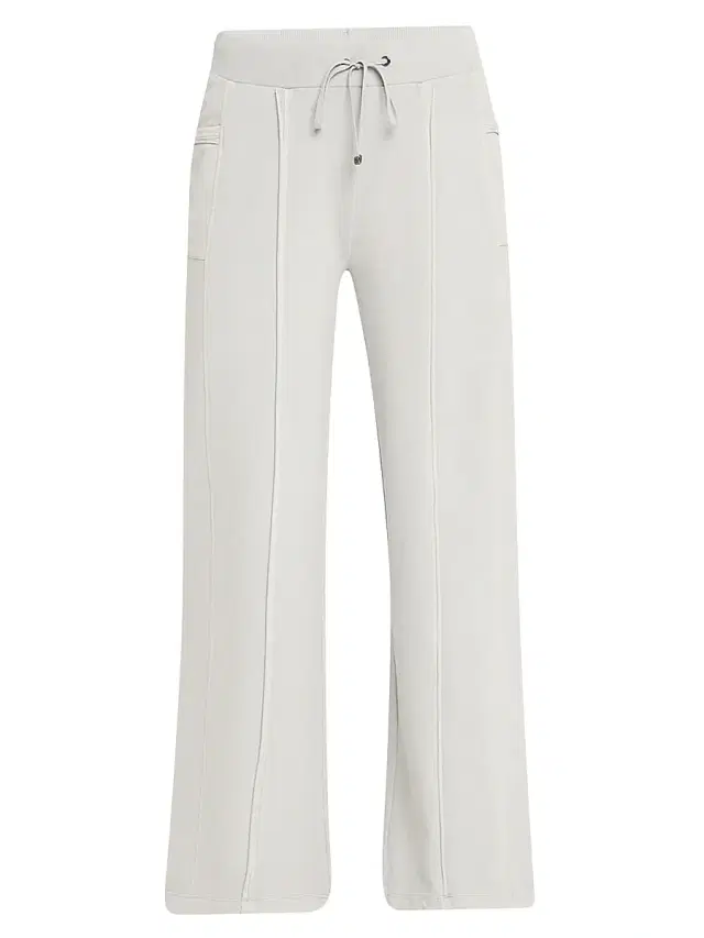 Blanc Noir Women's Allegra Cotton Wide-Leg Pants - Bright Blue