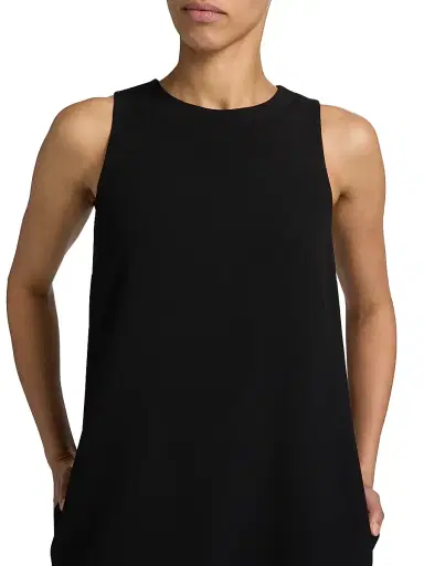 Stella McCartney Women's Crepe Shift Dress - Black - Size 12 | Thumbnail 6