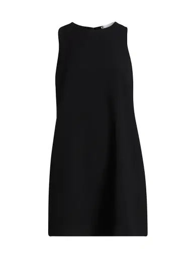 Stella McCartney Women's Crepe Shift Dress - Black - Size 12 | Thumbnail 1