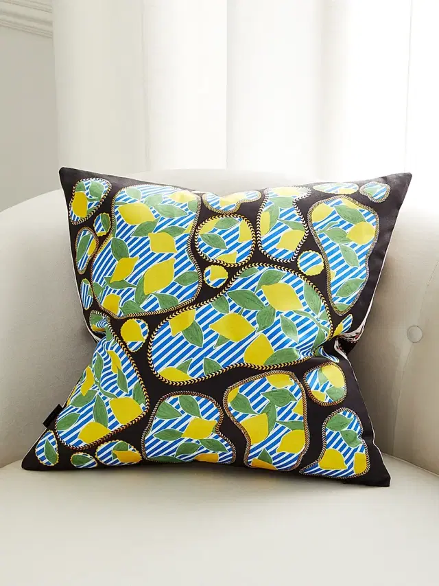Christian Lacroix Lemon Pebbles Cushion