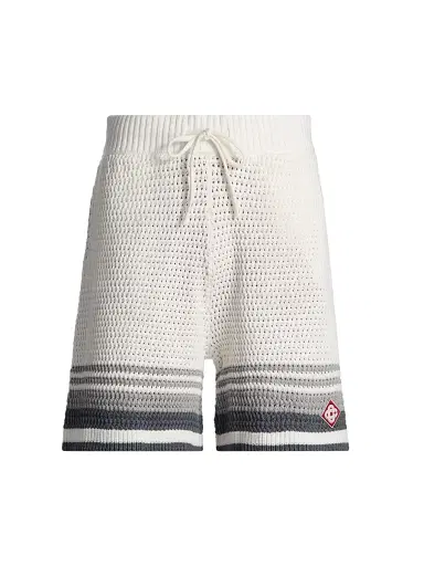 Casablanca Men's Crochet Cotton Shorts | Thumbnail 1 Casablanca Men's Crochet Cotton Shorts | Thumbnail 1