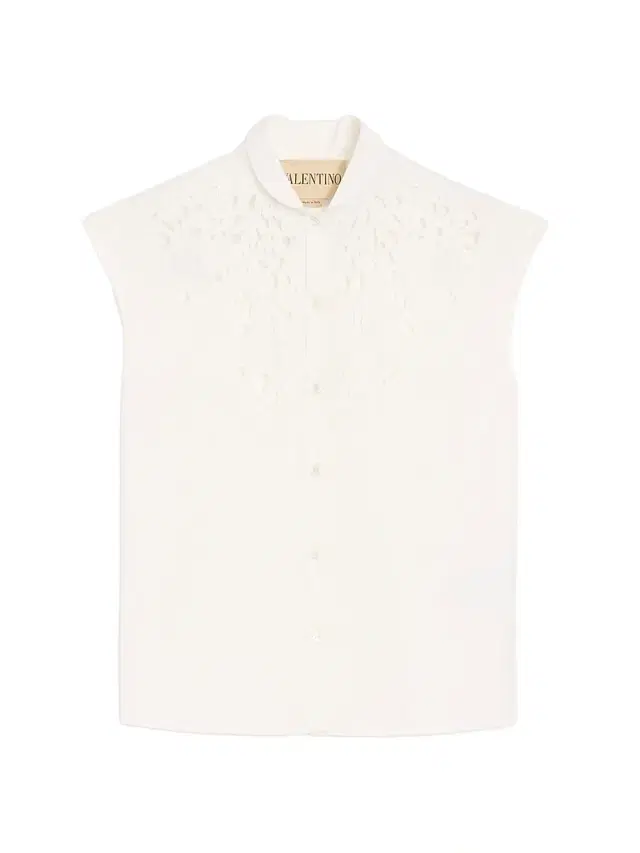 Valentino Garavani Women's Embroidered Poplin Shirt - White