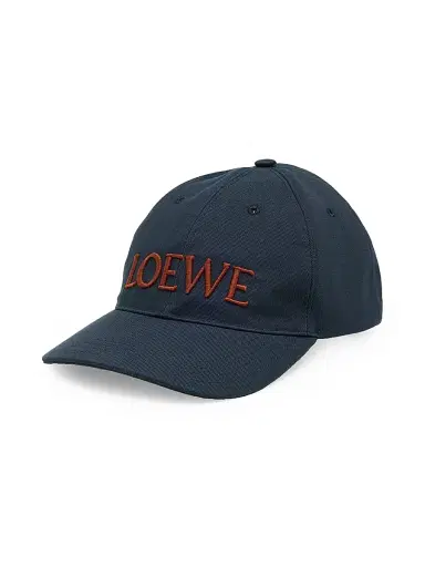 LOEWE Women's Canvas Embroidered Logo Cap - Navy | Thumbnail 1 LOEWE Women's Canvas Embroidered Logo Cap - Navy | Thumbnail 1
