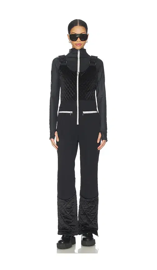 Quilted Velvet Ski Overall