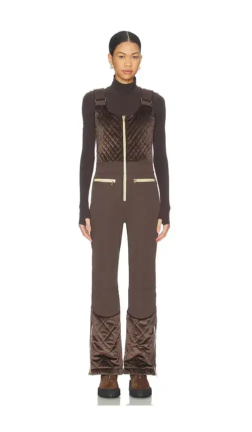 Quilted Velvet Ski Overall