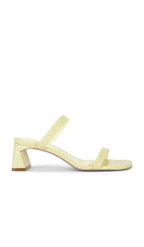 Clara Snake Print Leather Block Heel