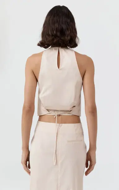 St. Agni Cocoon Paper-Taffeta Top | Thumbnail 3