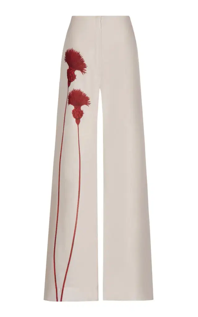 Ritmica Printed Linen Wide-Leg Pants
