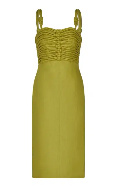 Andres Otalora Reflejame Embellished Linen Midi Dress | Thumbnail 7