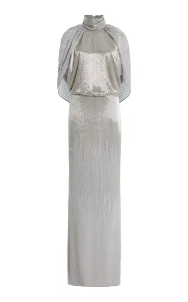 Oscar de la Renta Draped Silk Gown | Thumbnail 1
